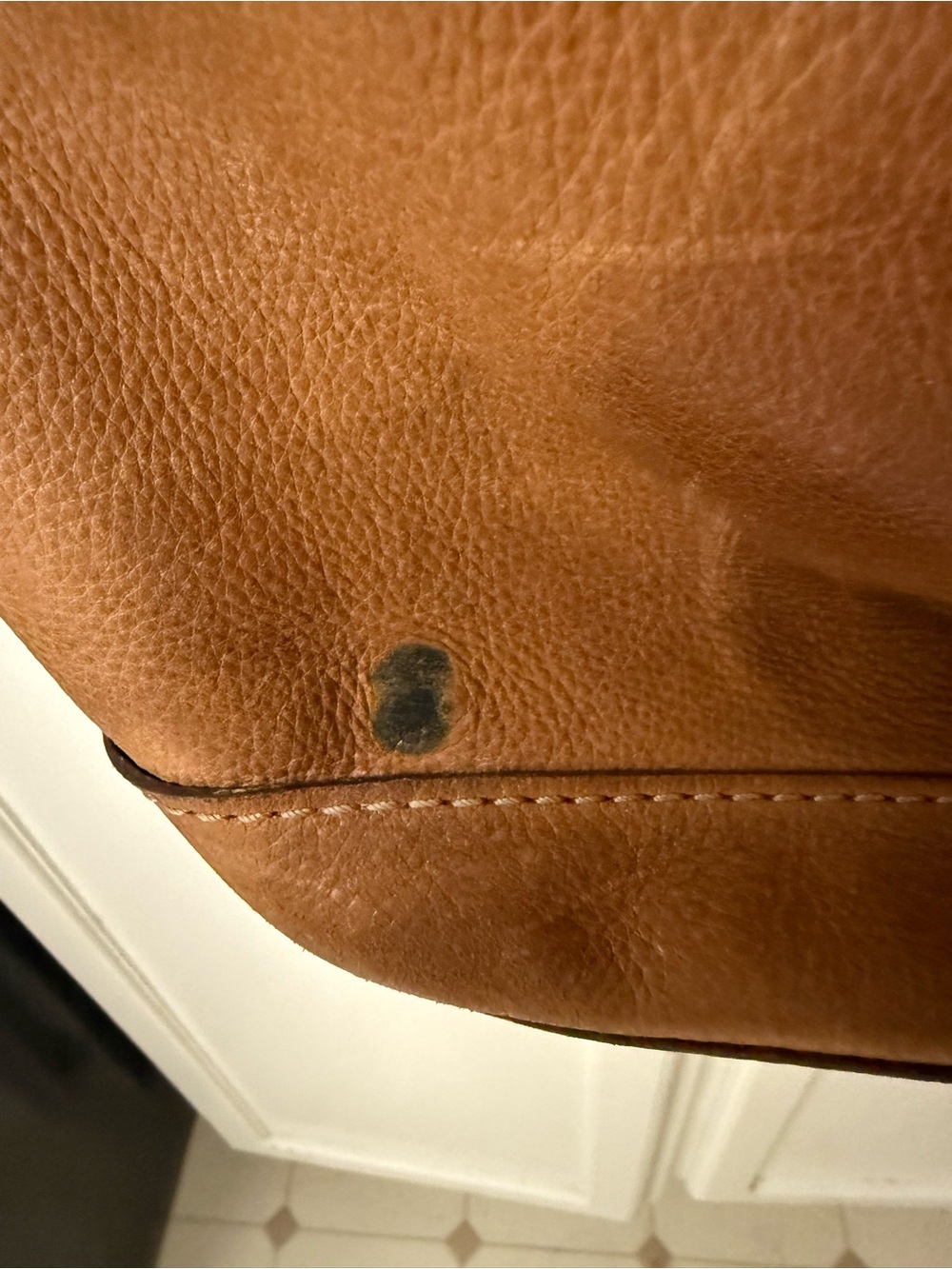 Fossil Tan Leather Bucket Bag - Picture 4 of 9
